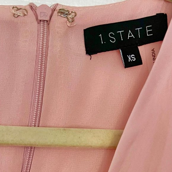 1. State Tiered Bubble Sleeve Dress - Picture 7 of 7